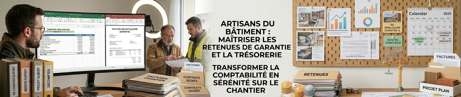 Artisans du bâtiment gérer les retenues de garantie et la TVA à 5.5